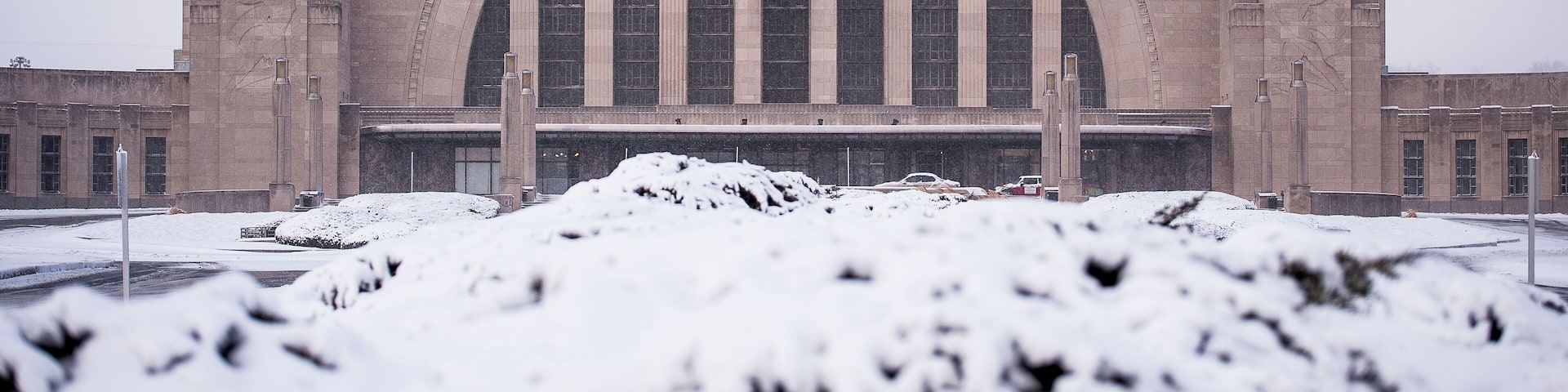 Snow Covered - Historic Union Terminal, Cincinnati, Ohio