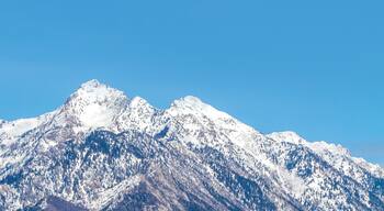 The Wasatch (Uinta) mountain range located along the east side of the Salt Lake valley