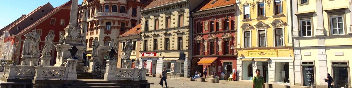 Main square, Maribor, Slovenia #colorful #lovemytown