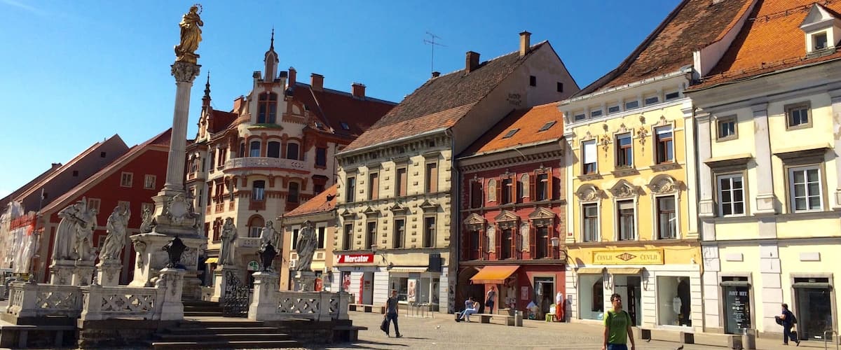 Main square, Maribor, Slovenia #colorful #lovemytown