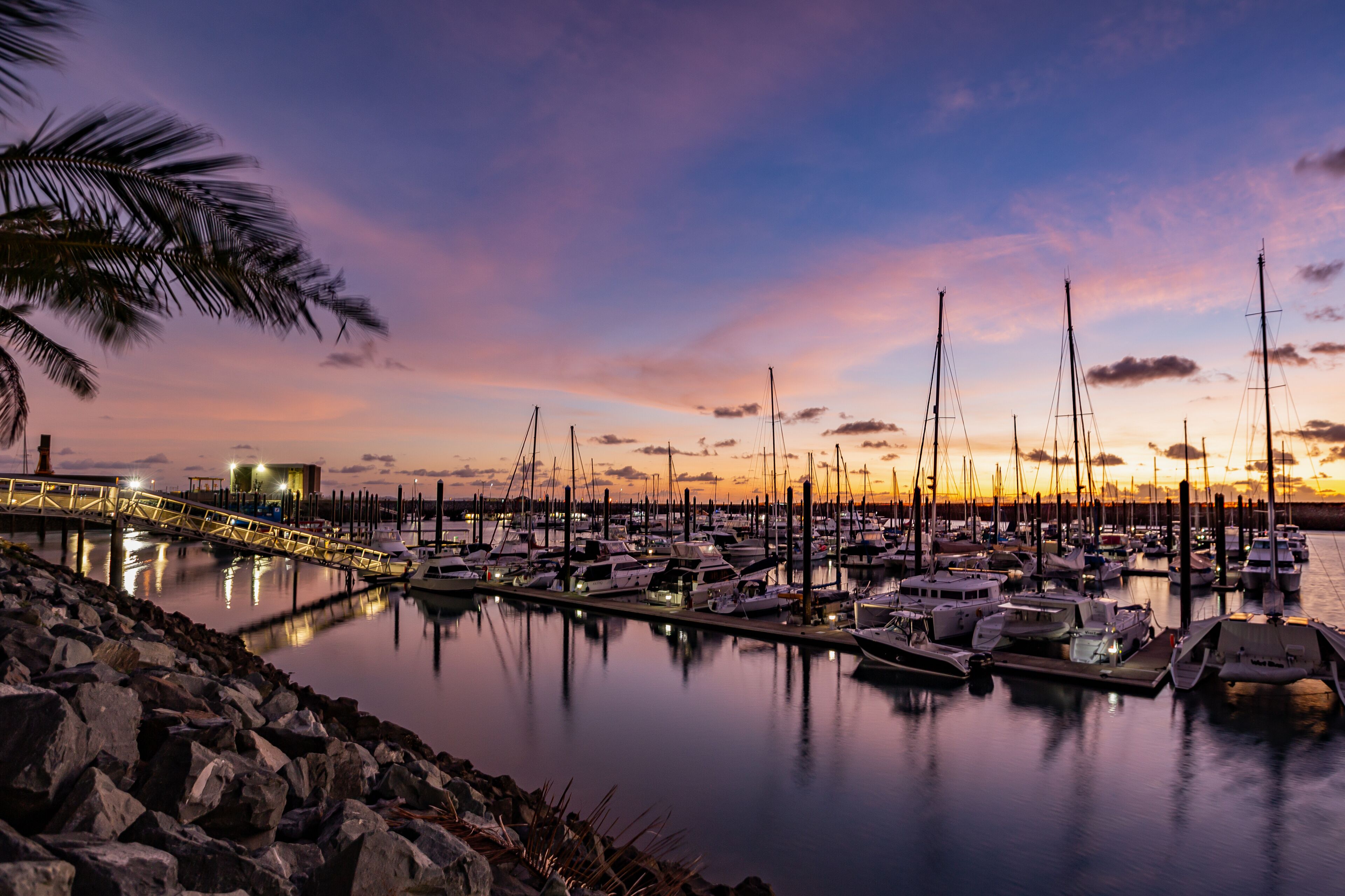 Sunrise at the marina