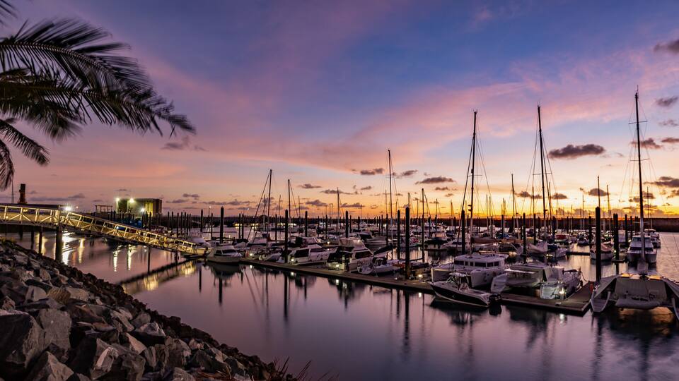 Sunrise at the marina