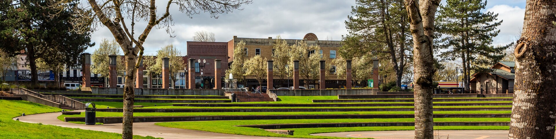 Riverview Park in Independence, Oregon, in spring season