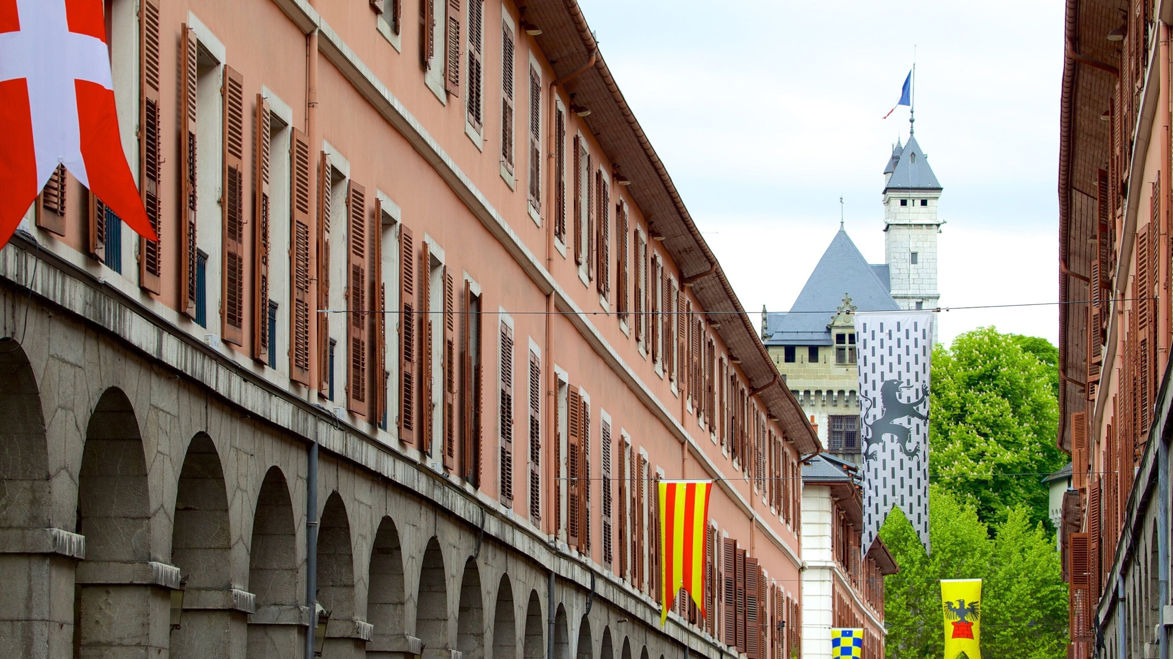 Chambery bevat een overheidsgebouw en historische architectuur