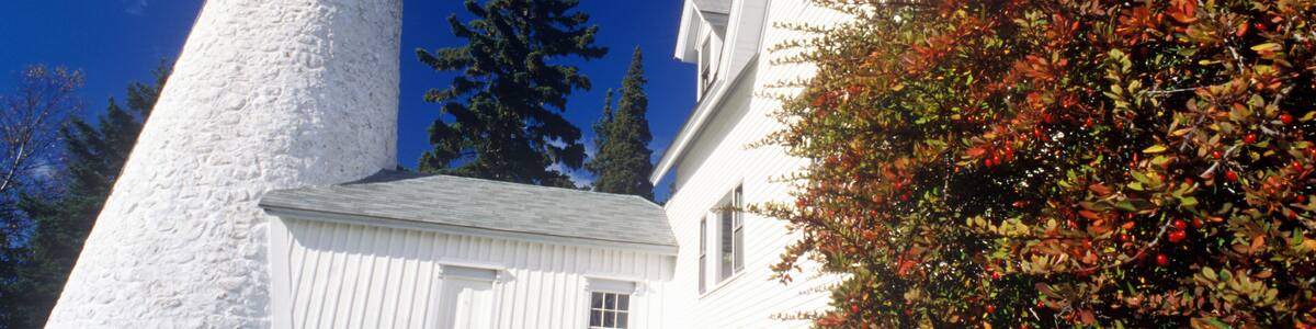 Private lighthouse in Castine, ME