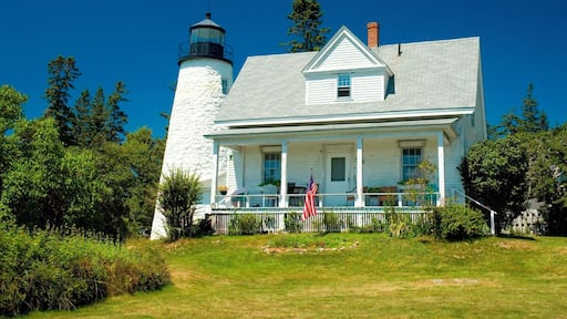 The lighthouse is small and quaint. The views over Penobscot Bay from below the lighthouse are amazing!