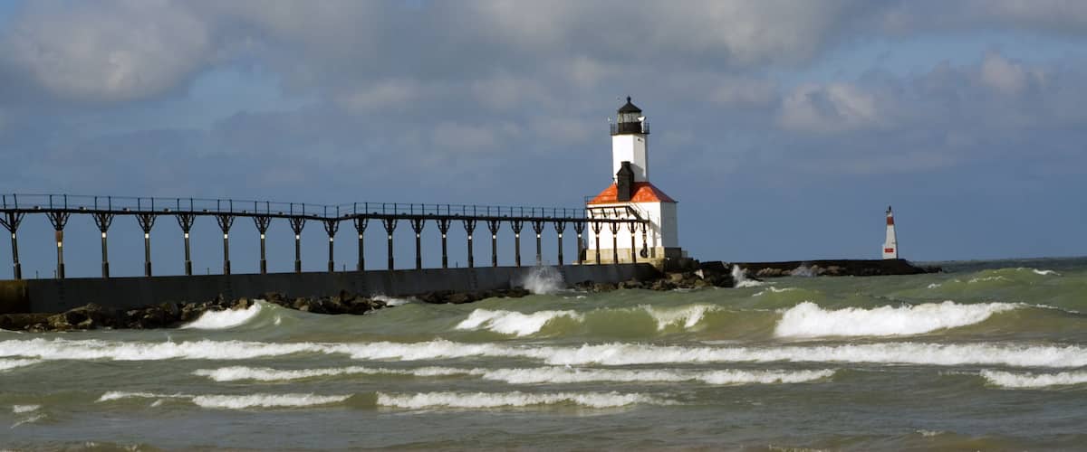 Lighthouse in Michigan City, Indiana.; Shutterstock ID 8021530