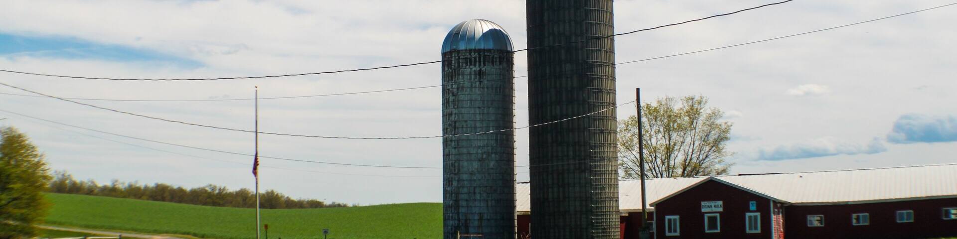 Hudson Valley Grass Fed Beef Farm Silos