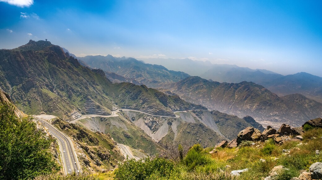 Landscape view of Taif Mountains