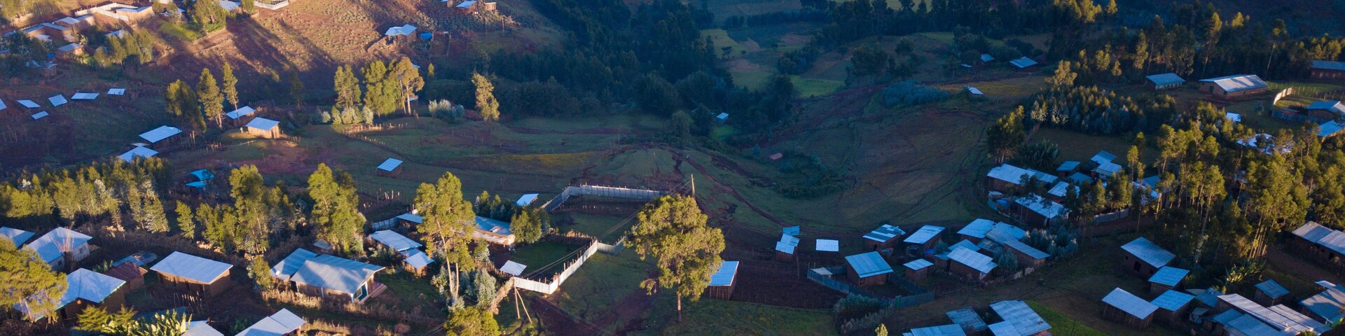 Aerial Ethiopiann village