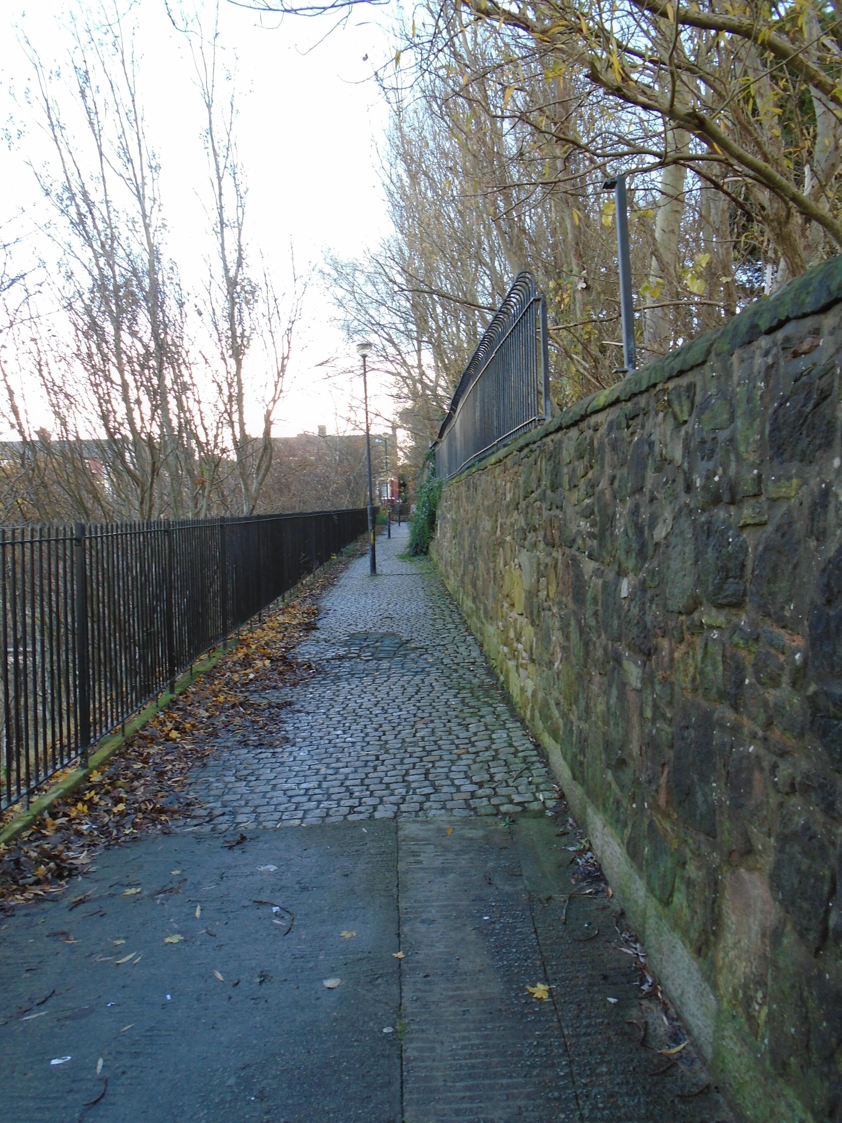 Looking north back to Grafton Street from the top of the stairwell