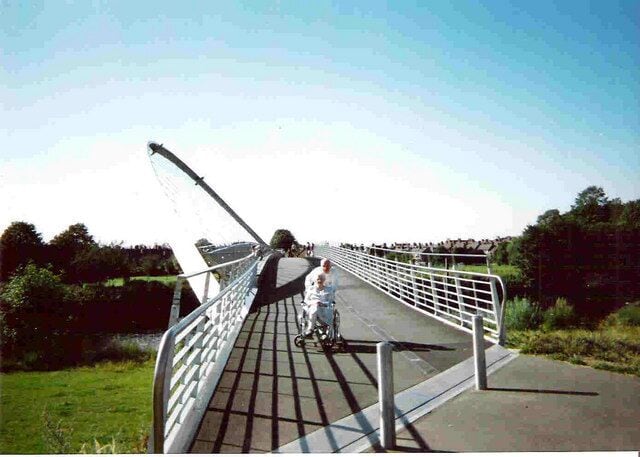 Millennium bridge, Fulford A new footbridge over the Ouse
