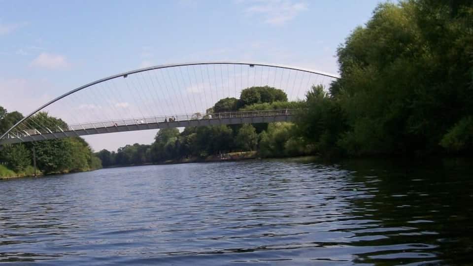 Millennium Bridge Bridge as seen form River Ouse