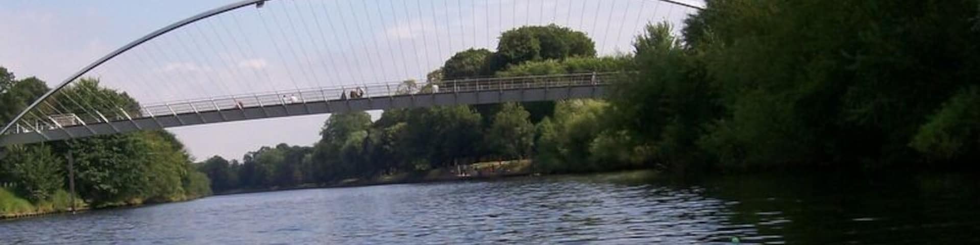 Millennium Bridge Bridge as seen form River Ouse