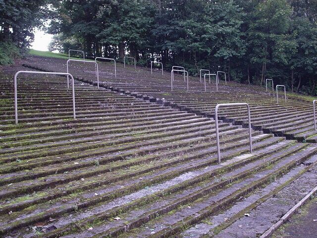 Old terracing Former ground of Third Lanark Athletic Club 1872 to 1967.