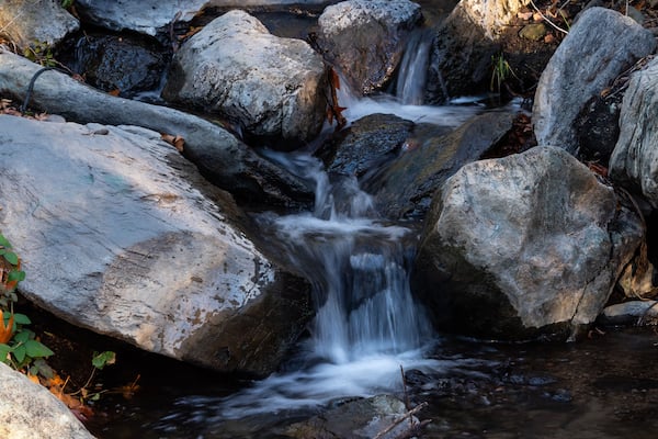Waterfalls in Bouquet Canyon, Angeles National Forest near Castaic