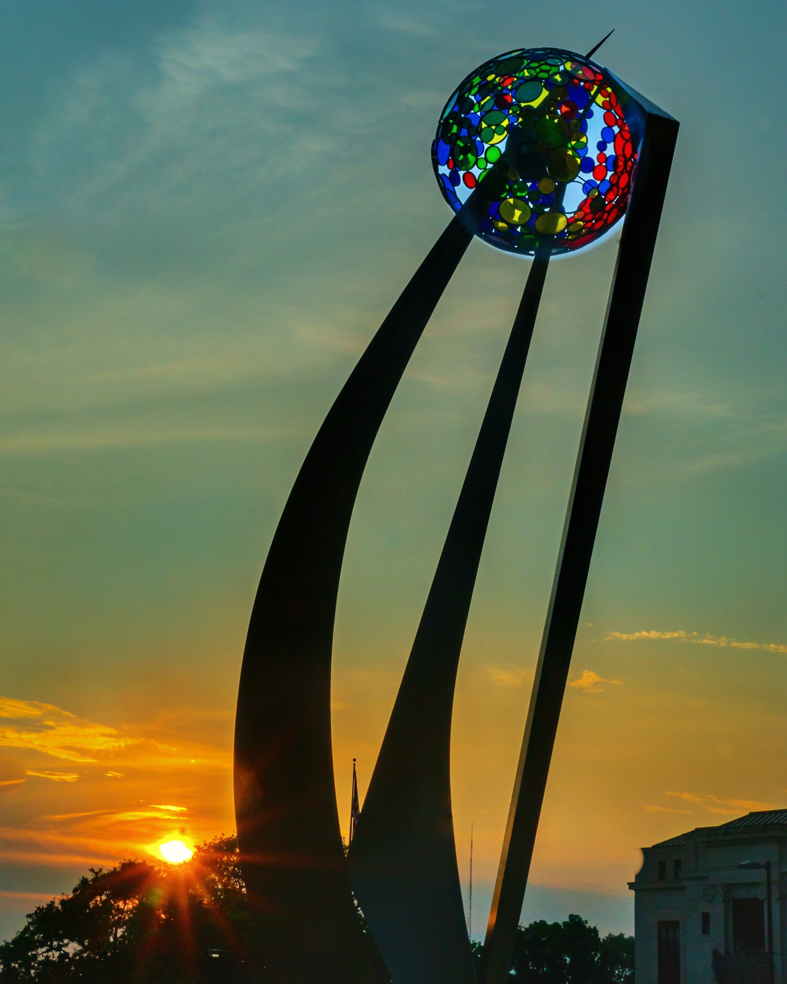 Sculpture across the street from the Palace Theatre