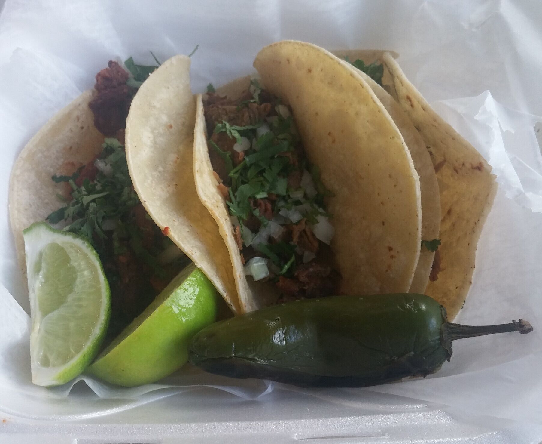 Tacos from Dos Hermanos, the latest addition to the food options at the North Market.