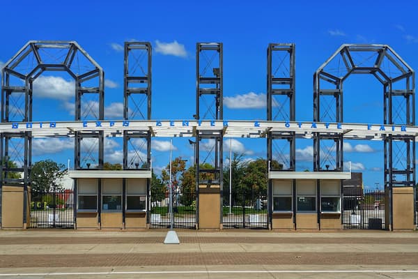 The 17th Street entrance to.the fairgrounds