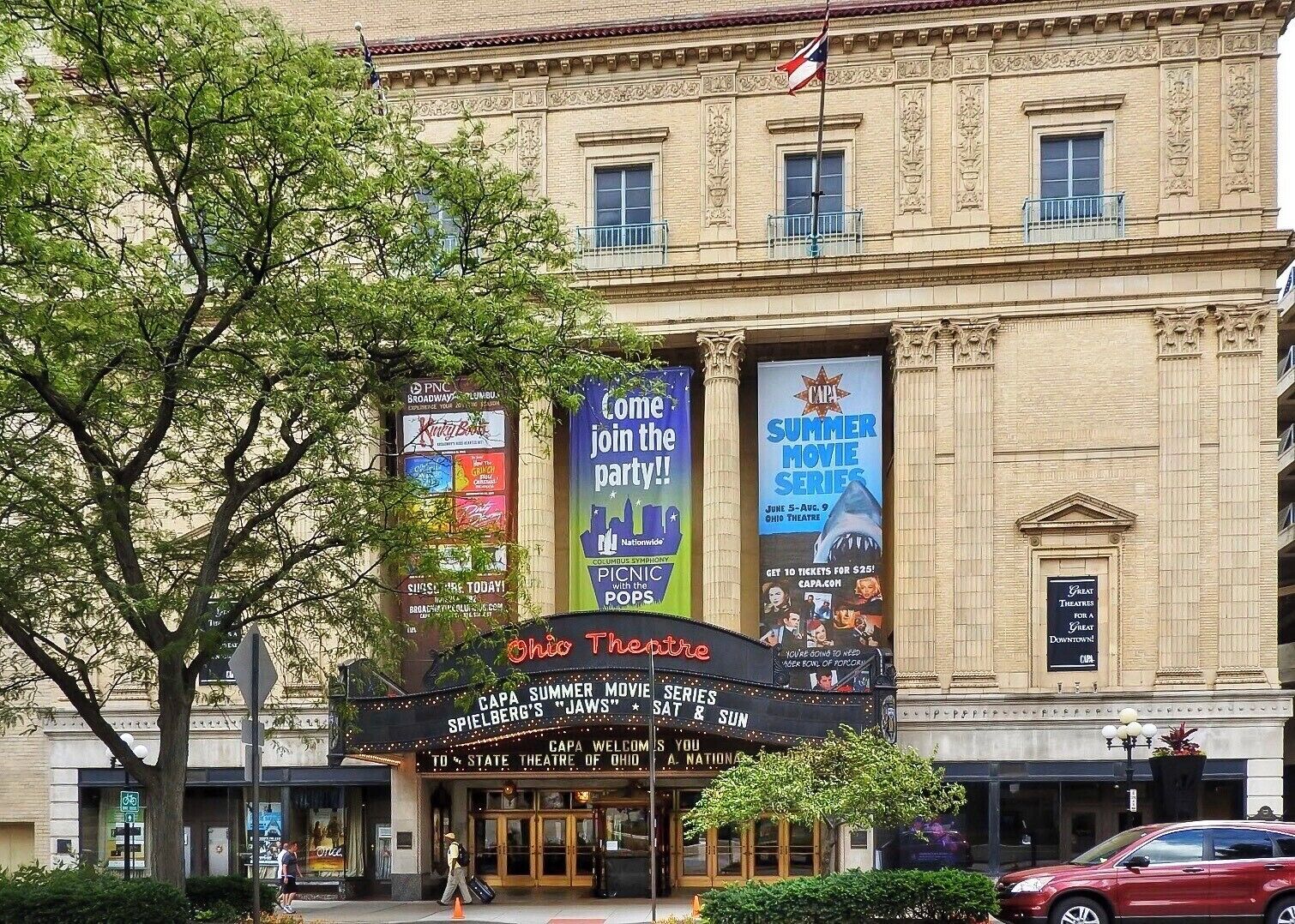 “The Ohio Theatre is a performing arts center located at 39 E. State Street in Columbus, Ohio. Known as the "Official Theatre of the State of Ohio", the historic 1928 movie palace was saved from demolition in 1969 and completely restored. It was declared a National Historic Landmark in 1977 as one of the nation's finest surviving grand theaters.” (Wiki) (June 2015)
#History