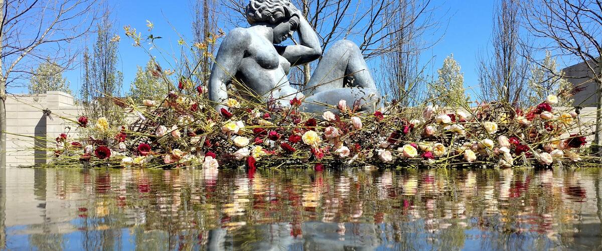 Aristide Maillol’s, The Mountain floating on a raft of roses.