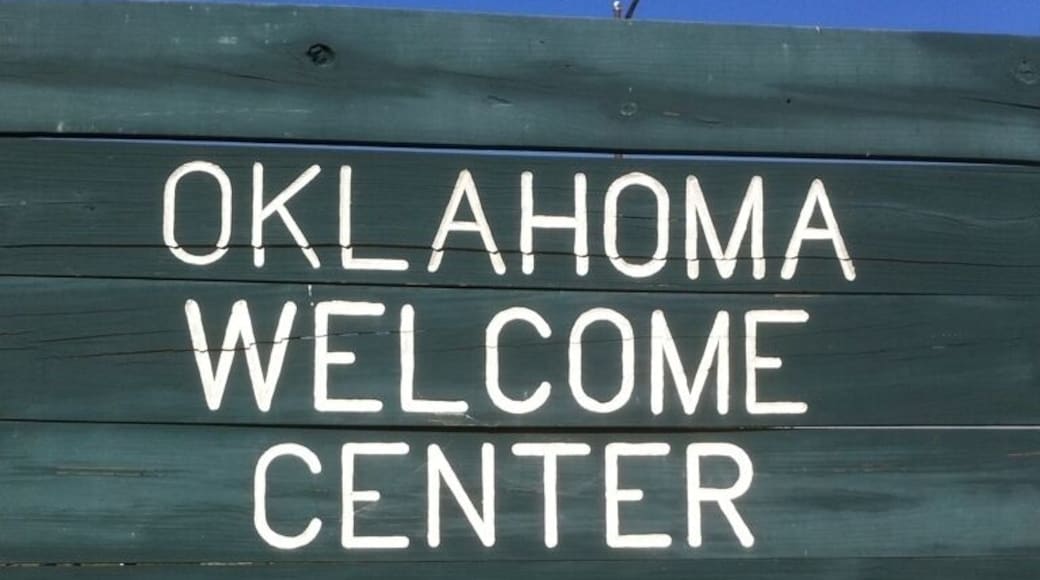 Oklahoma welcome center on I-44/Will Rogers Turnpike.