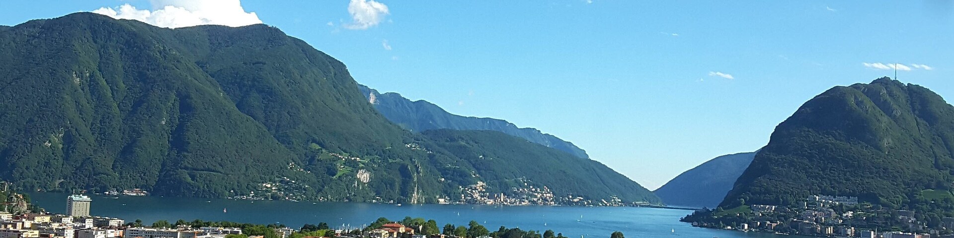 Lugano, panorama du San Salvatore au Monte Bré.