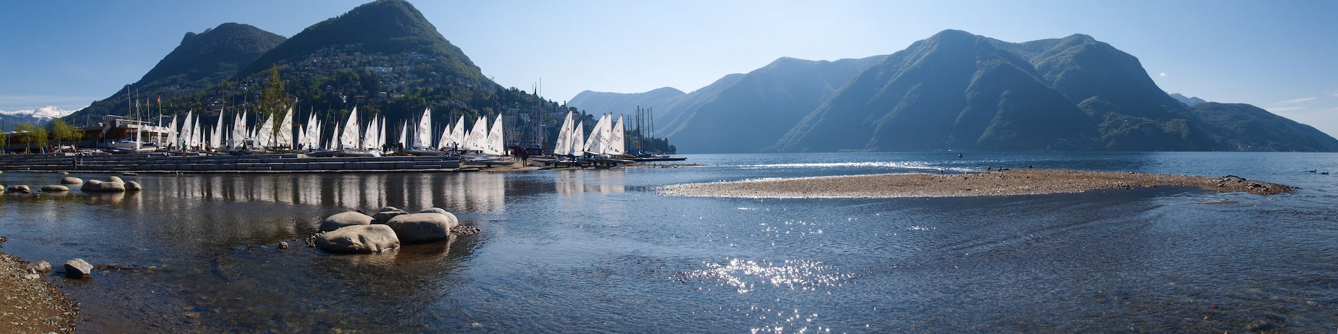 mouth of the river Cassarate to the park Ciani