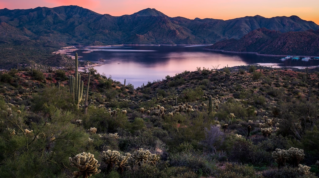 Scenic view of Bartlett Lake in Arizona USA