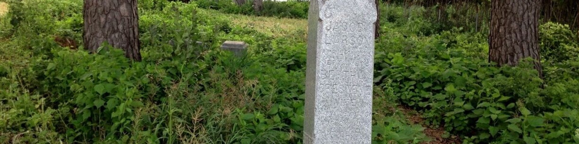 Century old pioneer Cemetary near Loon Lake. Urban legends tell of a witch's grave at this site. Those who trespass on it are said to be cursed for life.