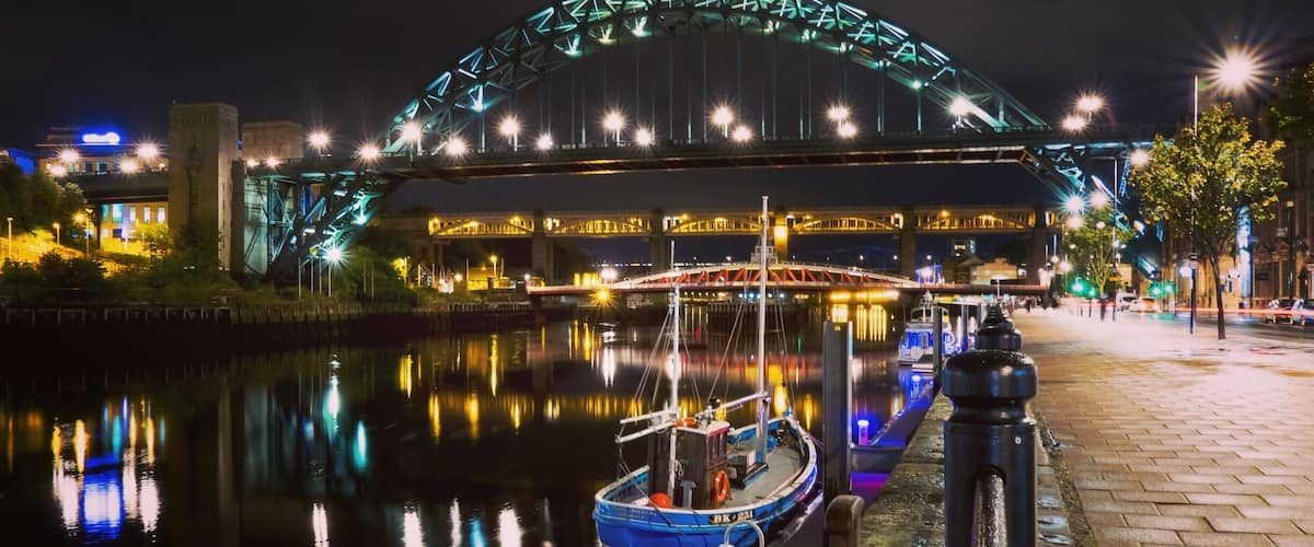 The Tyne Bridge Newcastle looks amazing at night.