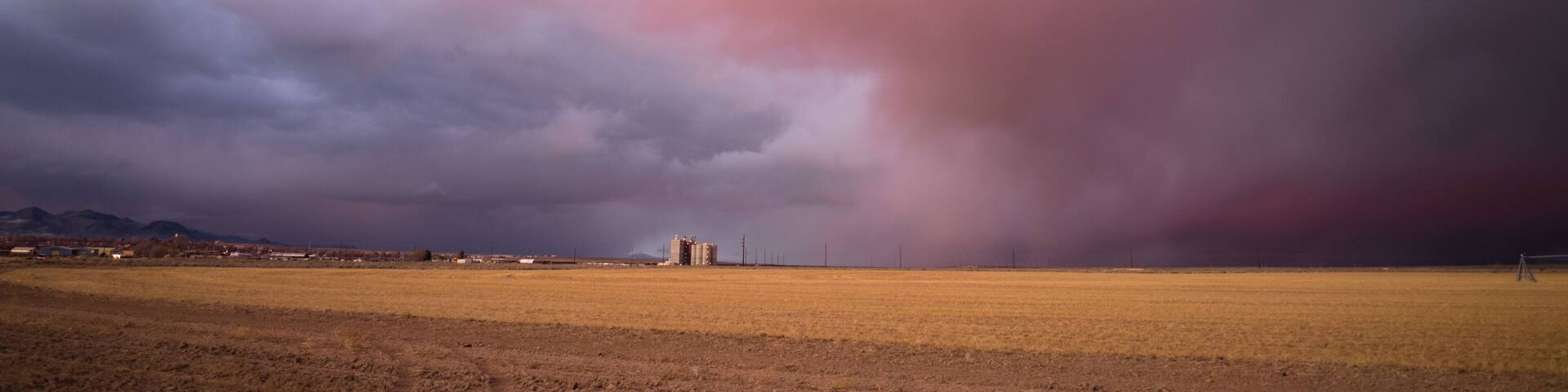 Storm Clouds Gather Great Basin Utah Near Milford