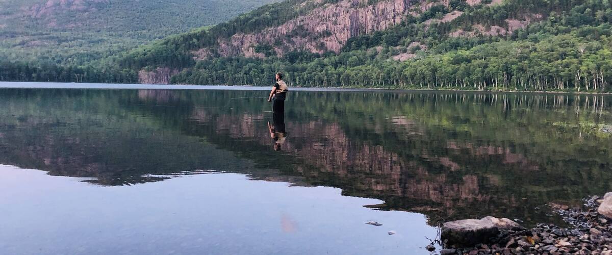 Catching fish at dusk! #adventure