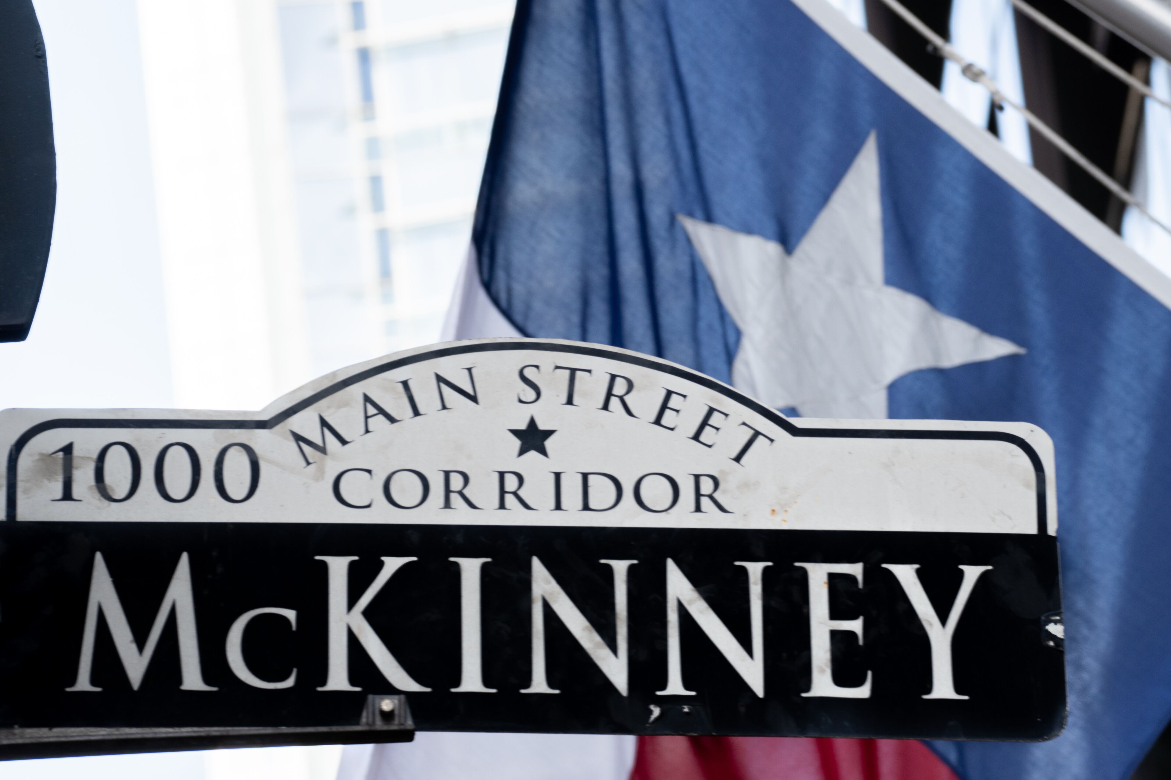 McKinney Street Sign in Downtown Houston, Texas
