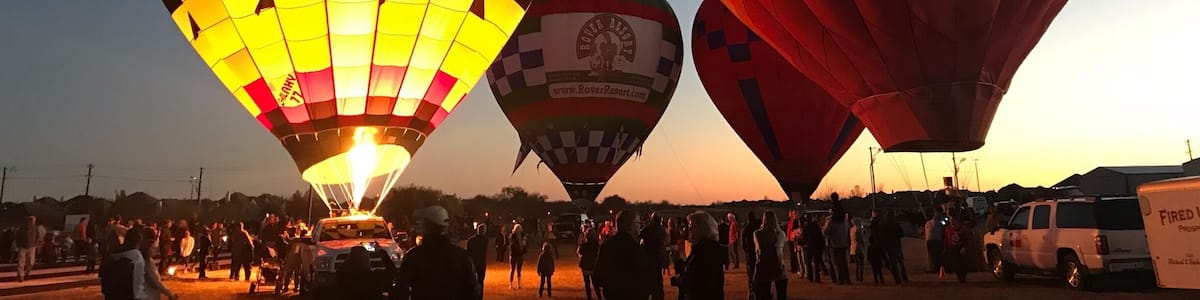 The balloon glow at Aerocountry in McKinney, TX. Aero Country Airport is a privately-owned public airport. #glow #balloon #hotairballoon #golden