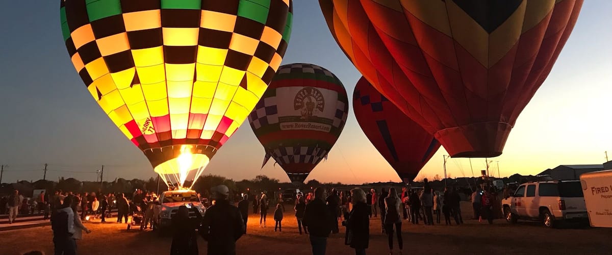 The balloon glow at Aerocountry in McKinney, TX.  Aero Country Airport is a privately-owned public airport.  #glow #balloon #hotairballoon #golden