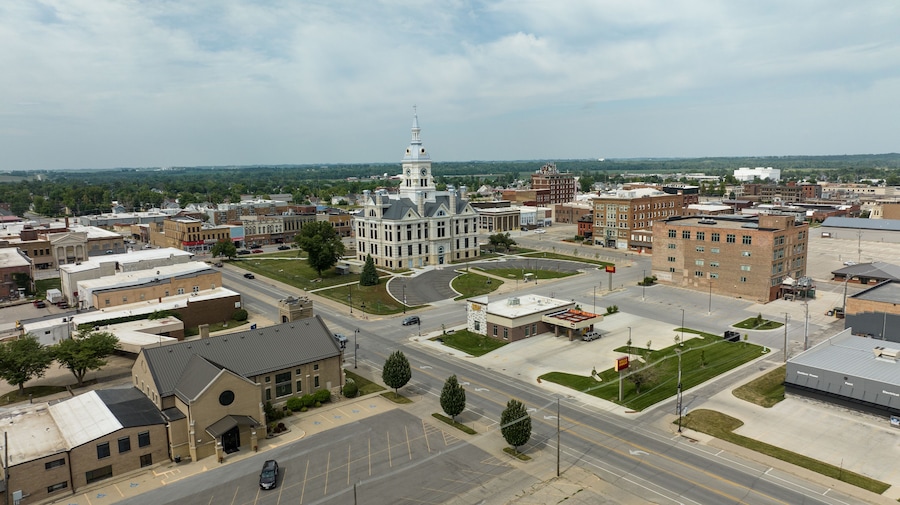 Marshall County courthouse in Marshalltown, Iowa.