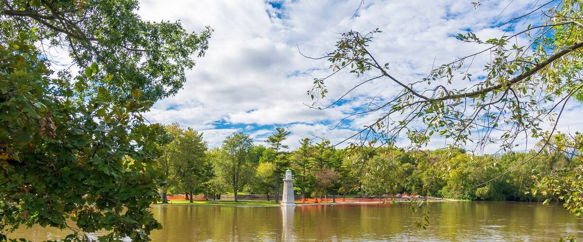 Fabyan Forest Preserve view in Illinois