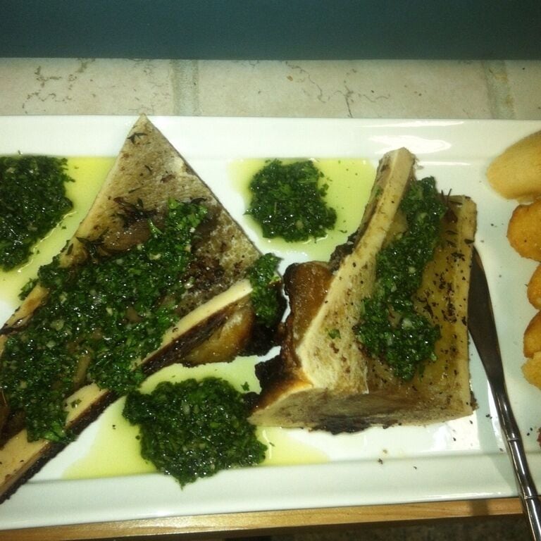 First time I ever had bone marrow. Both delicious and disgusting.