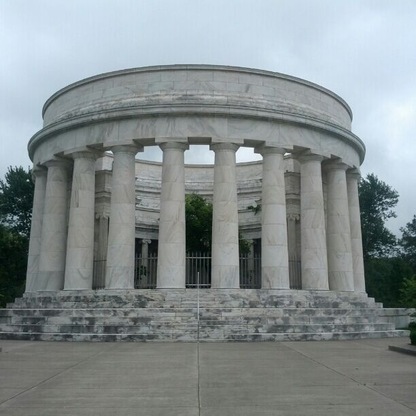 The Harding Memorial, the final resting place of the 29th president of the United States, (and one of eight Ohioans to become president) Warren G. Harding and first lady Florence Kling Harding.