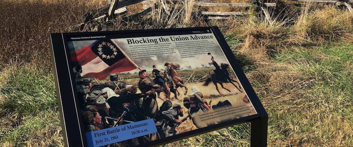 Hiking the Manassas Battlefield Park Trail 1&2.