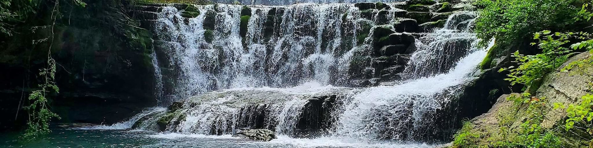 Beautiful waterfall a must see short #hike top of falls are just as pretty