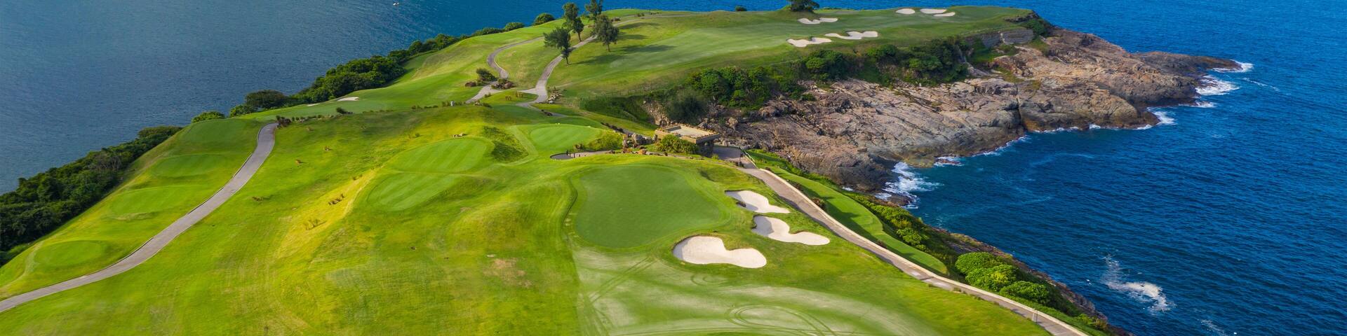 Top view of the golf court