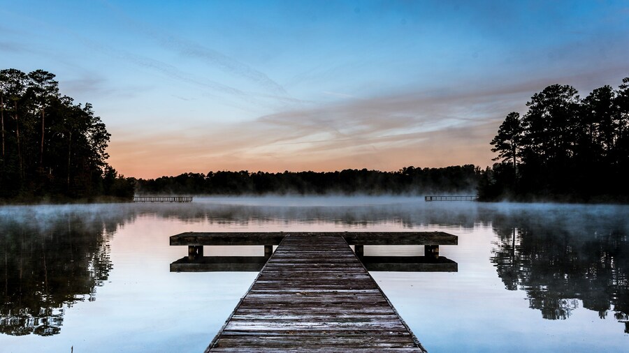 Peaceful Dock at Sunrise