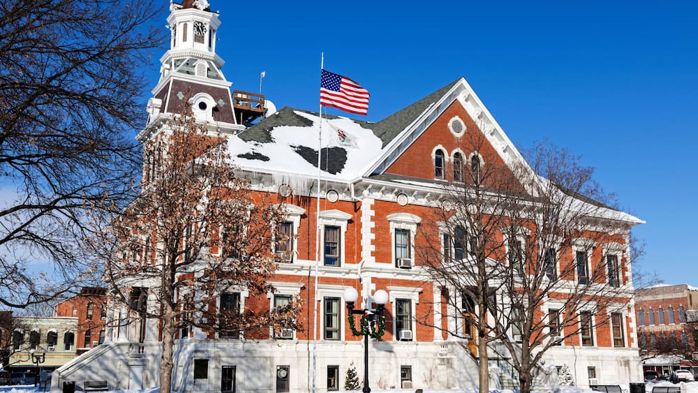 Old courthouse in Macomb