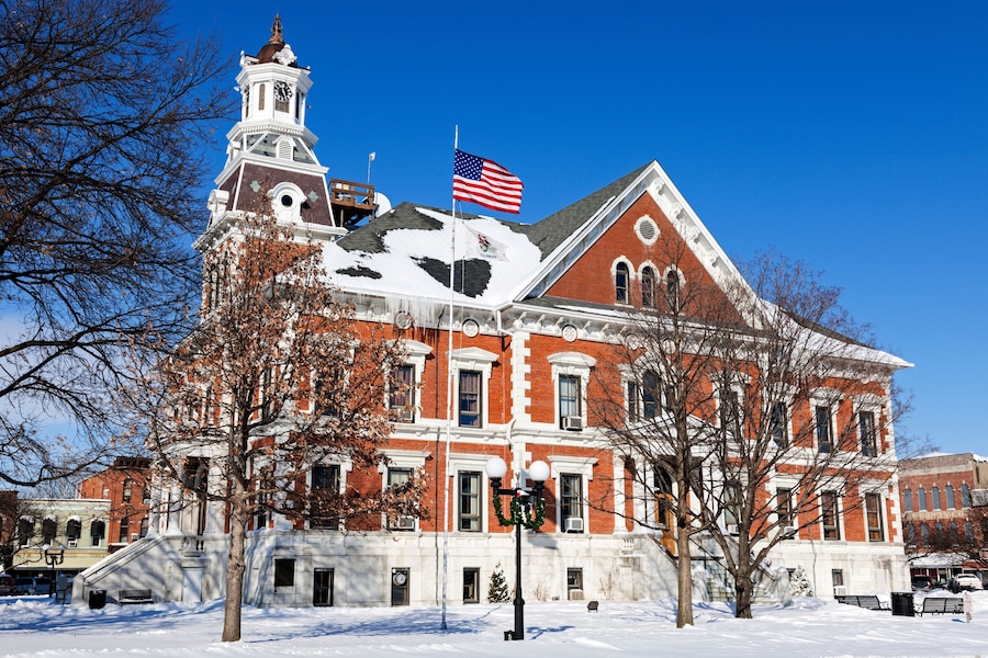 Old courthouse in Macomb