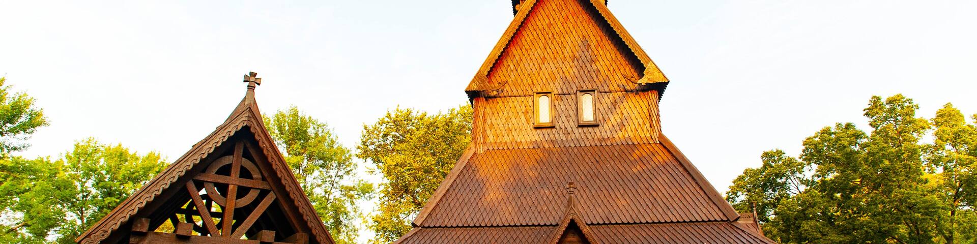 USA, Minnesota, Moorhead, Hopperstad Stave Church