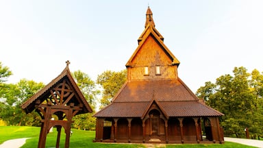 USA, Minnesota, Moorhead, Hopperstad Stave Church