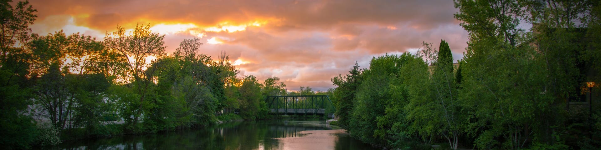 Cedarburg Wisconsin interurban trail bridge