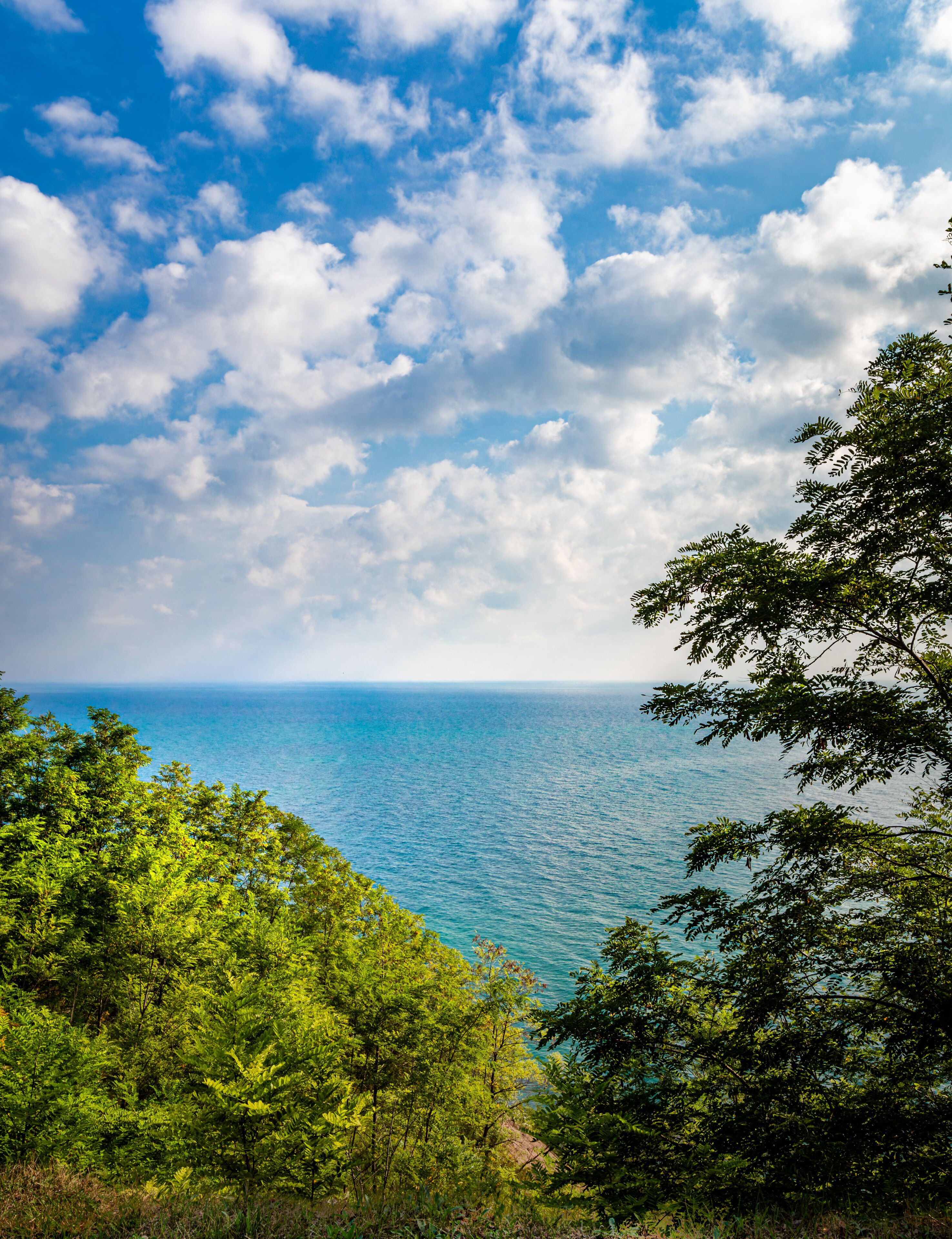 Virmond Park overlook of Lake Michigan